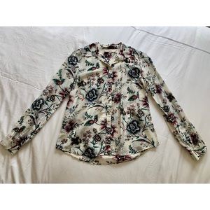 LOFT floral blouse